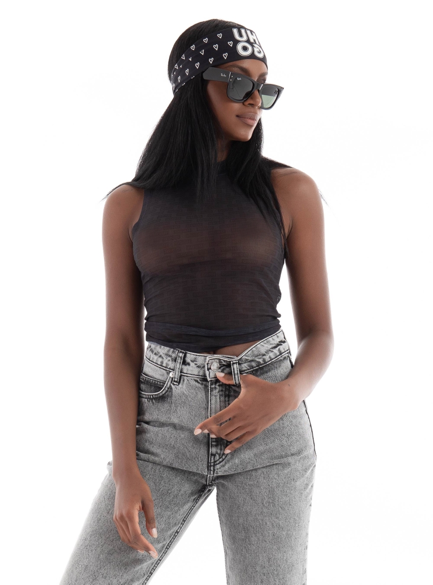 HUGO Slim Fit Tank Top Deleane_B - Grey