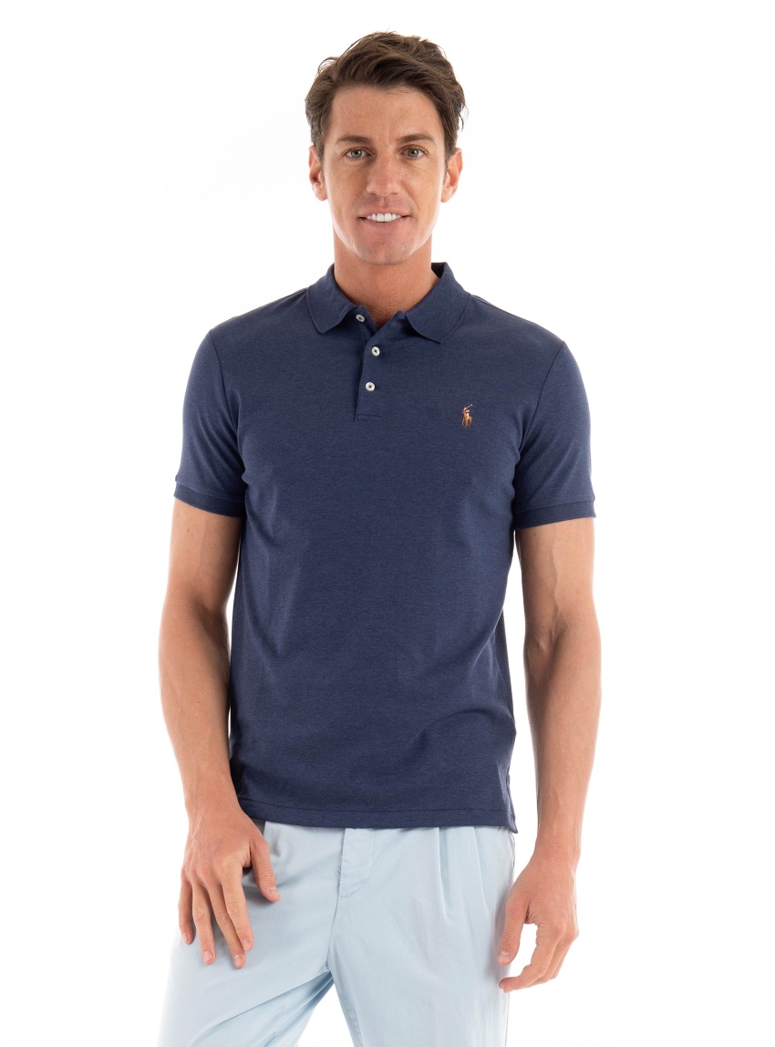 Polo Ralph Lauren Custom Slim Fit Polo Shirt - Navy