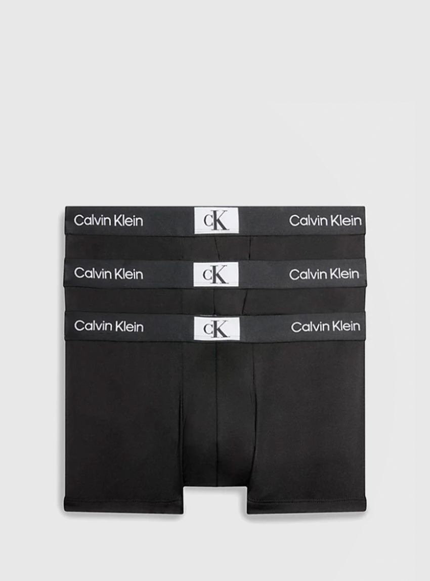 Calvin Klein 3 Pack Low Rise Trunk - Black