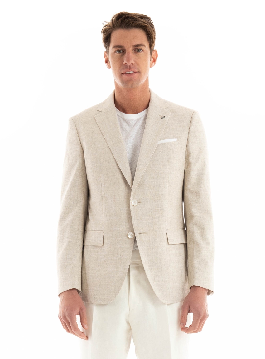 BOSS Slim Fit Blazer H-Hutson-233 - Dark Beige