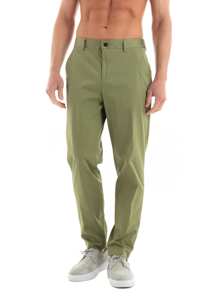 BOSS Relaxed Fit Pants P-Perin-W-CW-242F - Dark Olive Green