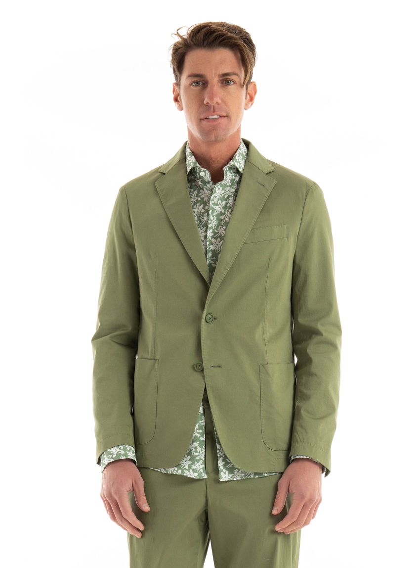 BOSS Slim Fit Blazer P-Hanry-W-242F - Dark Olive Green