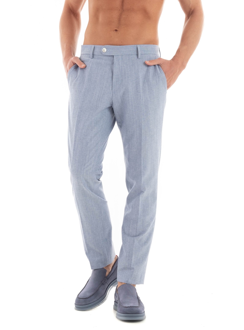 BOSS Slim Fit Pants H-Genius-242 - Light Blue