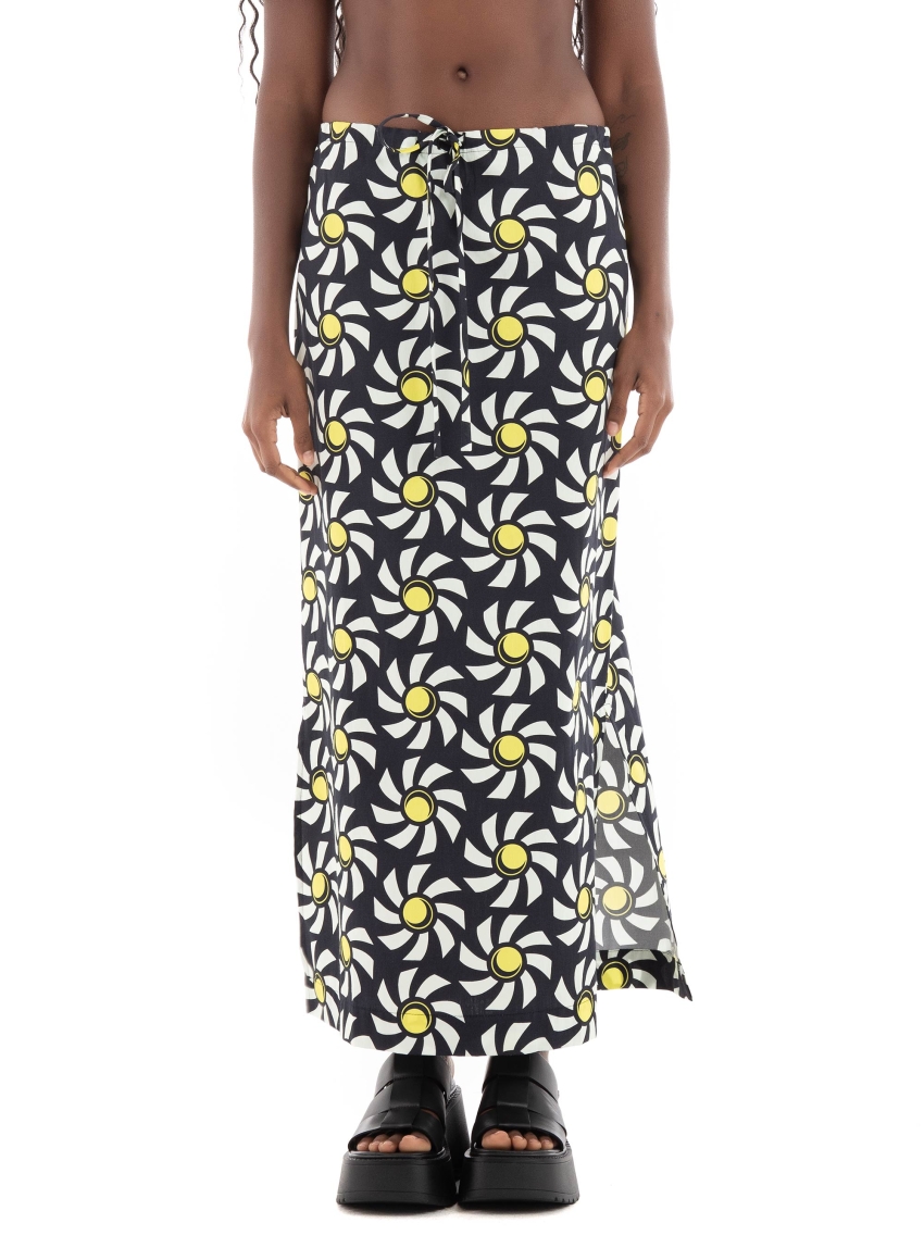 Black & Black Skirt - Black