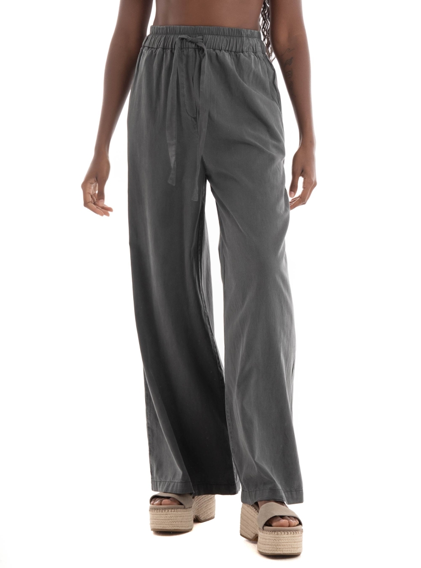 Black & Black Pants - Dark Grey