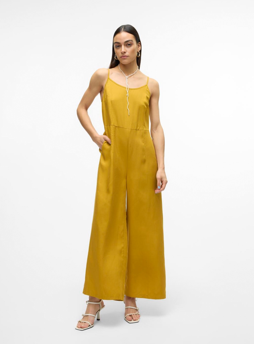 Vero Moda Kellin U-Neck Ankle Jumpsuit - Rust