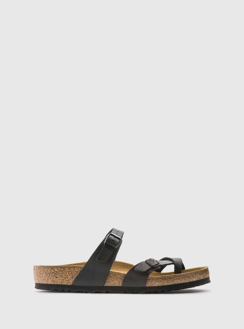 Birkenstock Mayari Birko-Flor Sandals Regular Fit - Black