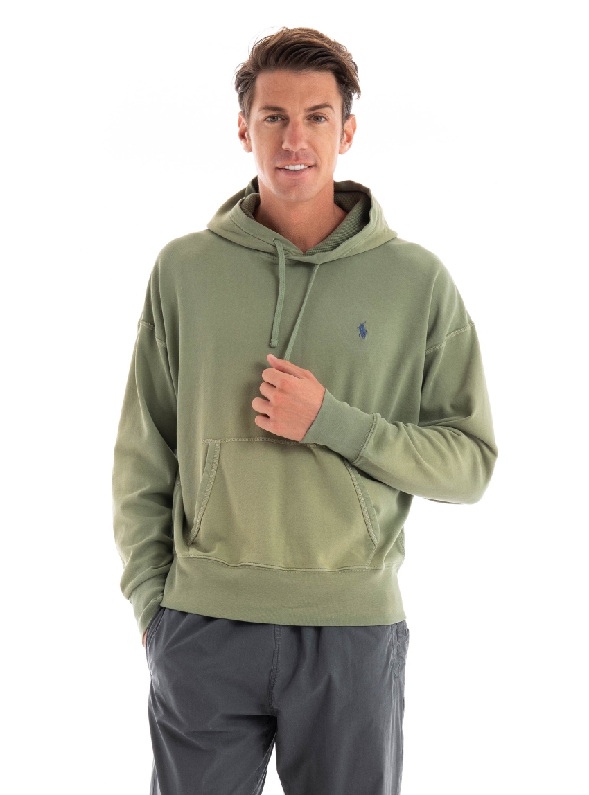 Polo Ralph Lauren Cotton Spa Terry Hoodie - Light Green