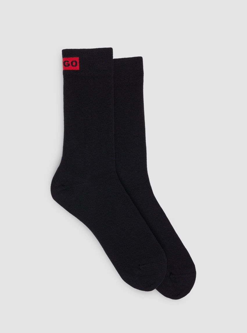 HUGO Two Pack Socks 2P RS LABEL CC W - Black