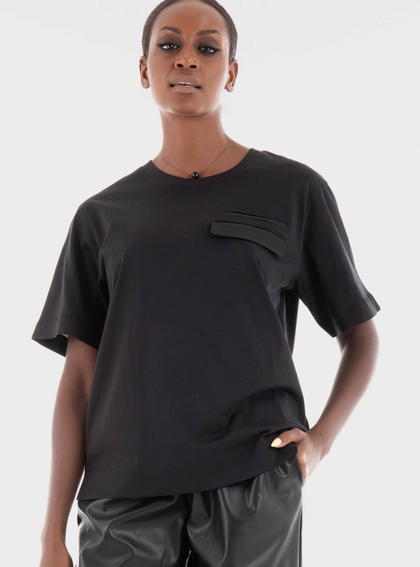 BOSS Regular Fit T-Shirt Elpha_pocket - Black