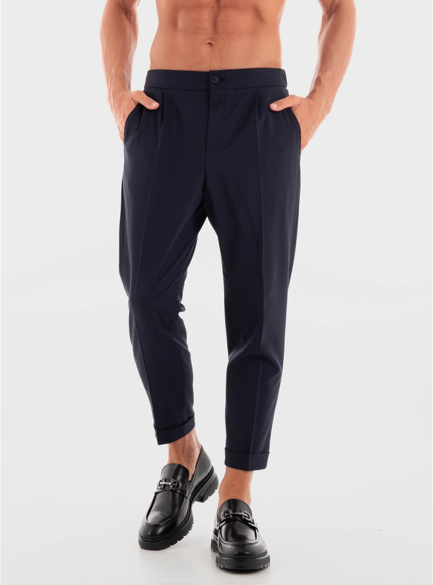 BOSS Tapered Fit Trousers P-Prian-PL-CW-WG-243 - Dark Blue