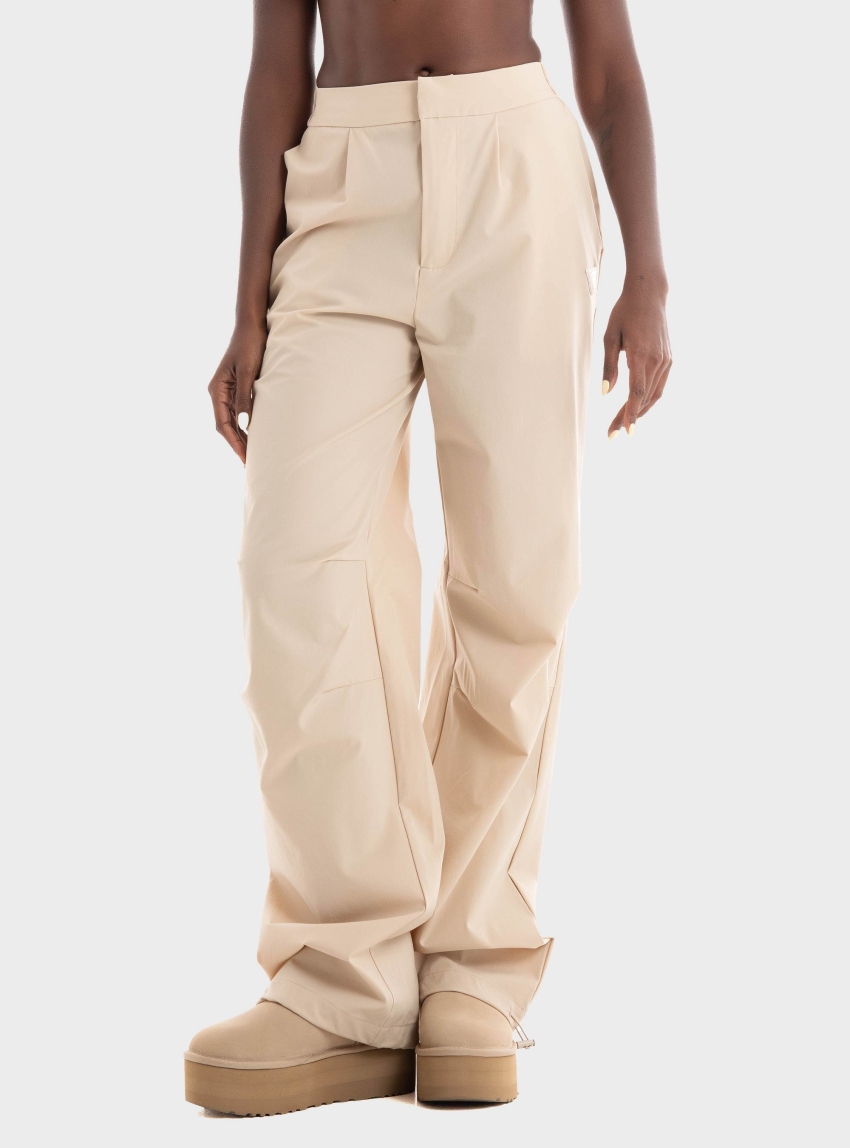 Guess Aurlie Wide Leg Pants - Taupe