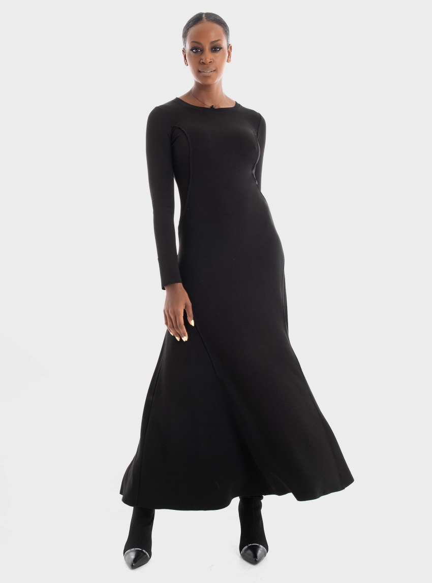 Ioanna Kourbela 'Polished' Midi Dress - Black