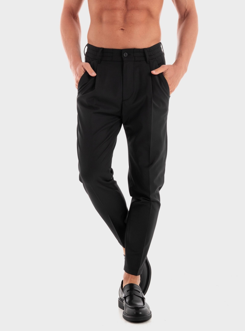 Drykorn Chasy Regular Pleated Trousers - Black