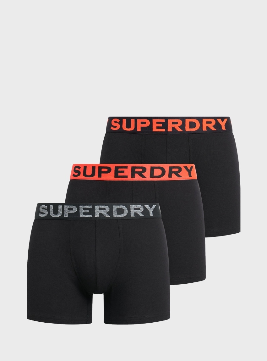 Superdry Organic Cotton Boxer Triple Pack - Multi Colors