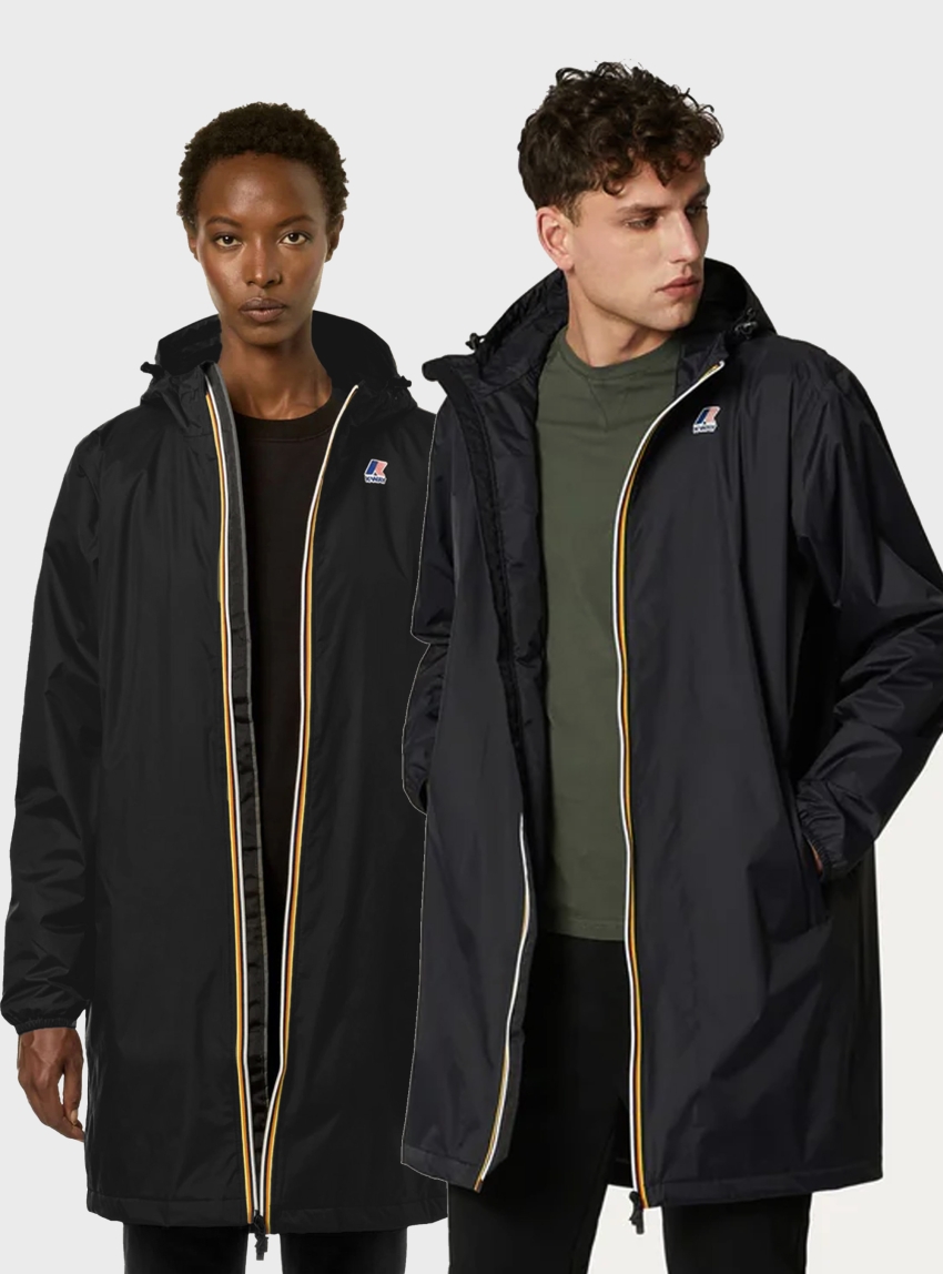 K-Way Le Vrai 3.0 Eiffel Warm Raincoat - Black