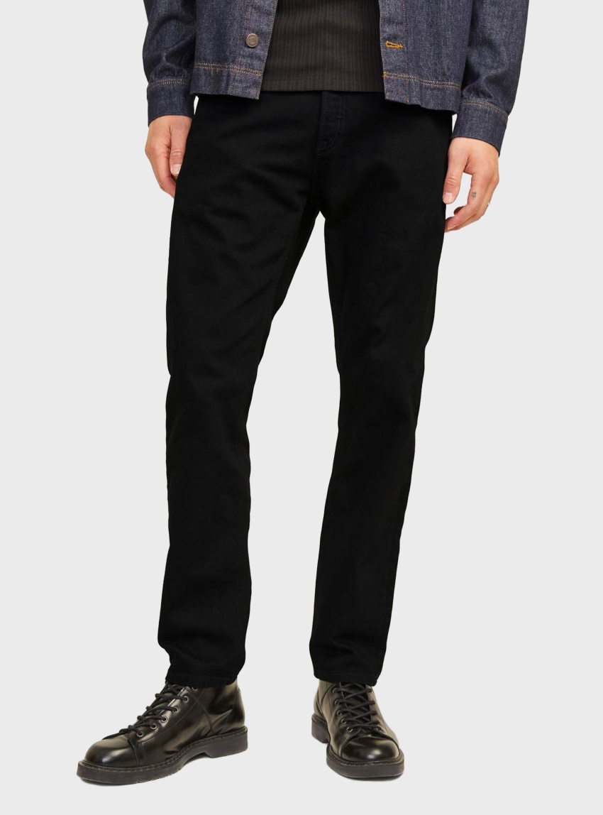 Jack & Jones Mike Original Sbd 553 Tapered Fit Jeans - Black