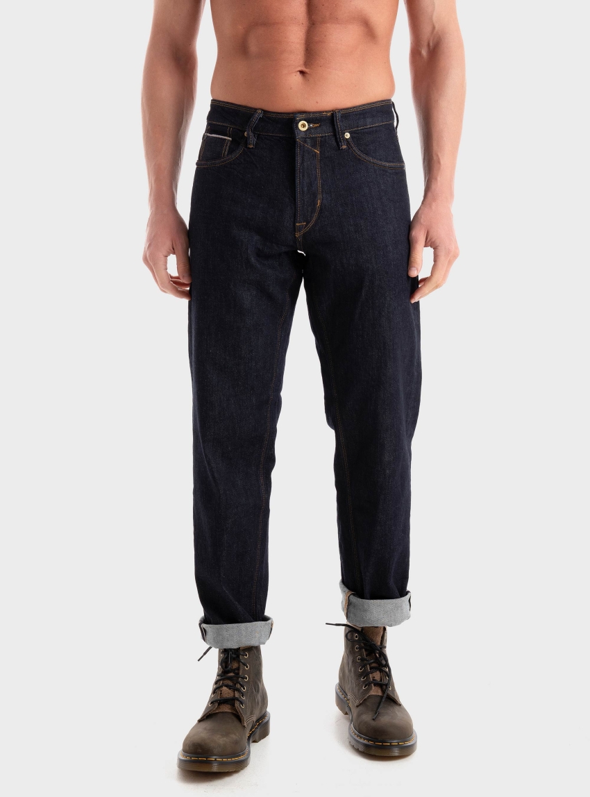 Gabba Max Loom Loose Fit Jeans - Unwashed Denim