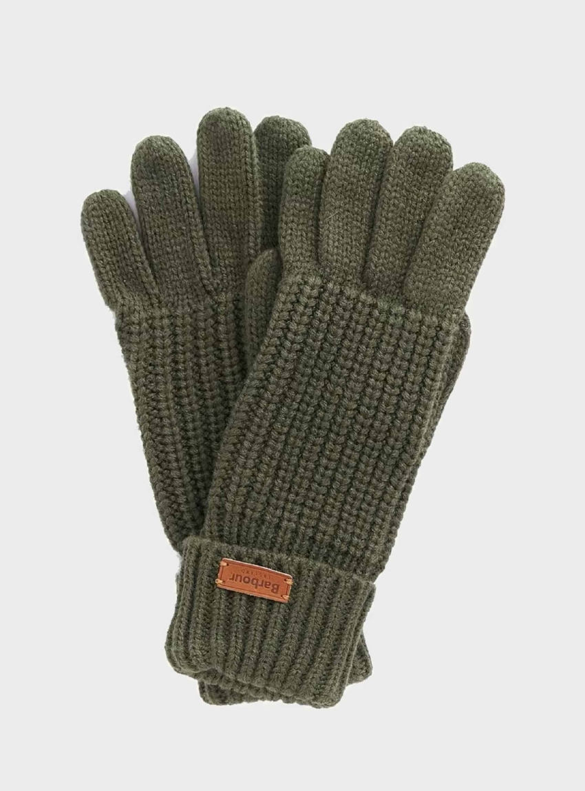 Barbour Saltburn Knitted Gloves - Olive 