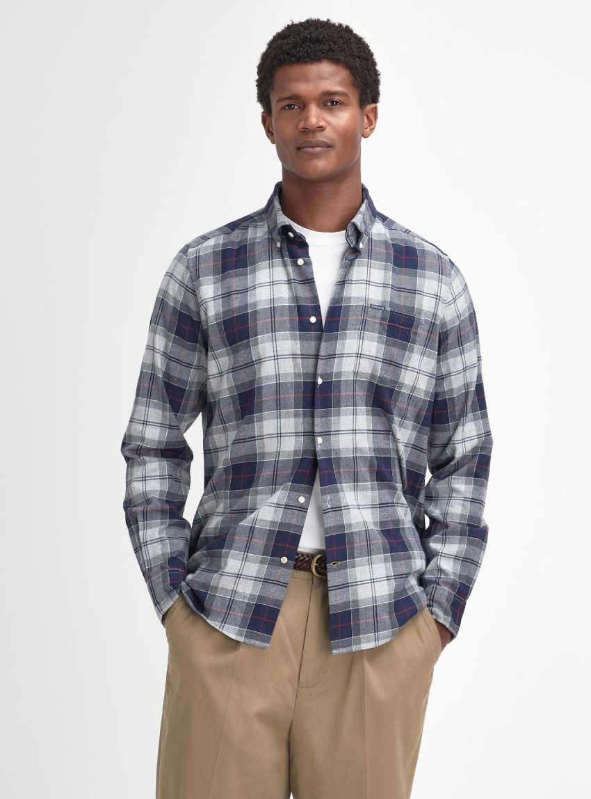 Barbour Fortrose Tailored Long-Sleeved Shirt - Blue