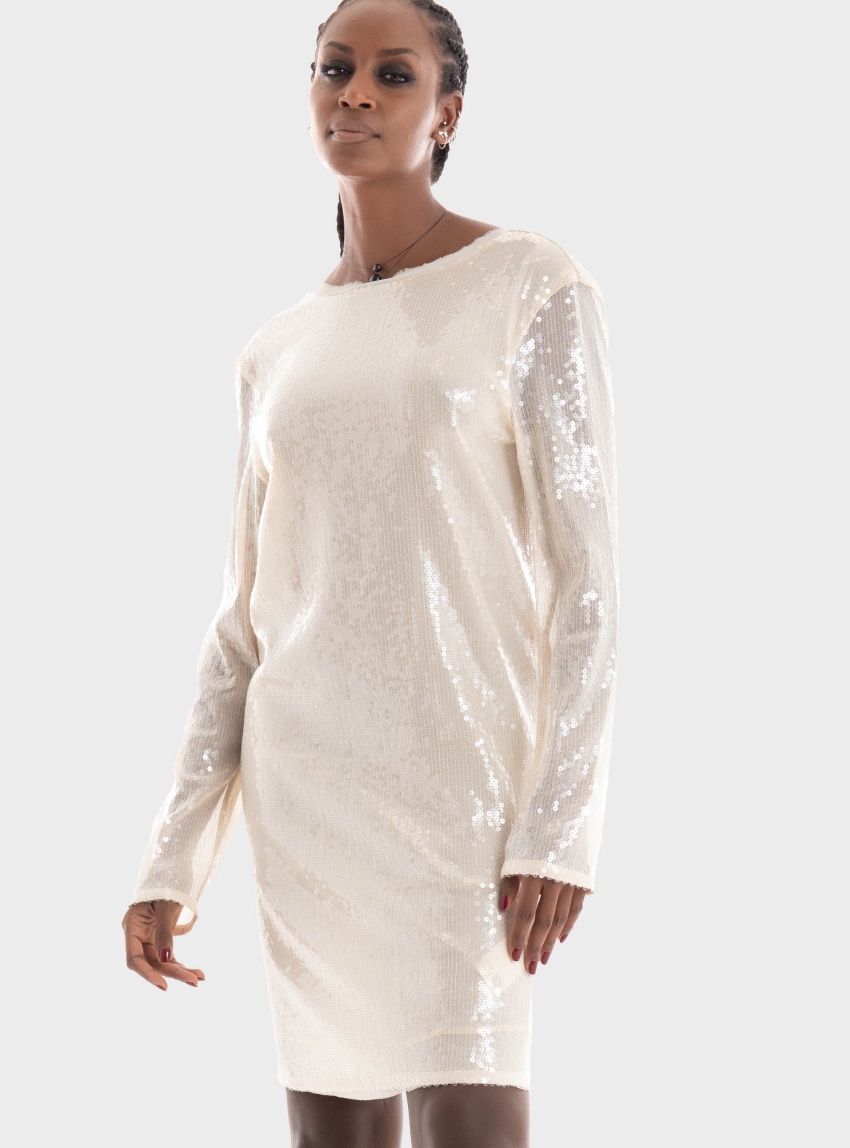 BOSS Coctail Dress C_Dalentin - Ecru