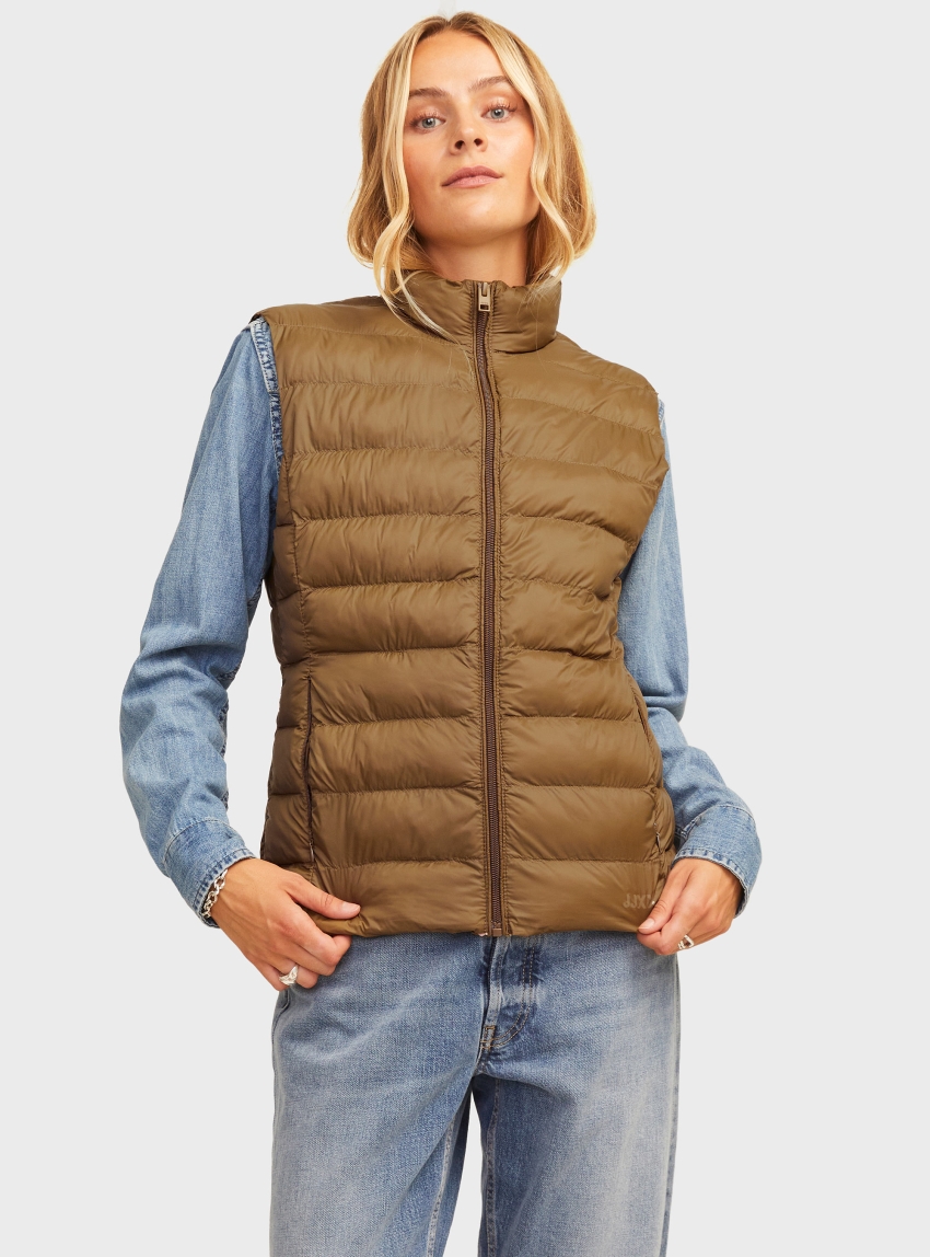 JJXX Nora Lightweight Vest - Chestnut