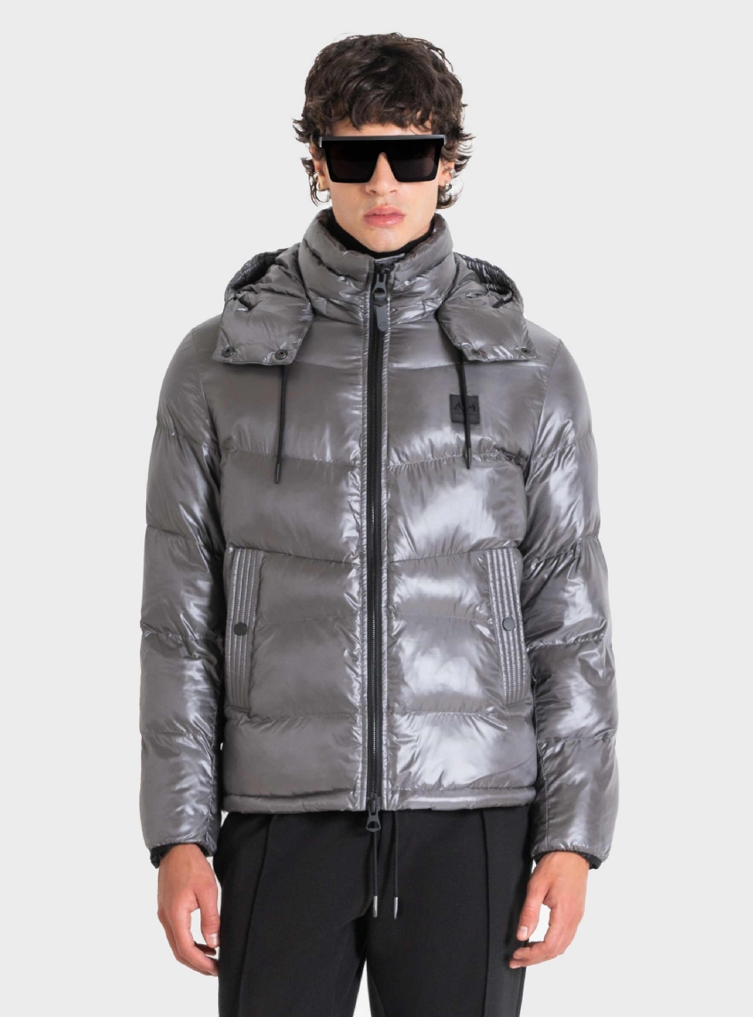 Antony Morato Regular Fit Dupont Sorona & Metal Logo Jacket - Anthracite