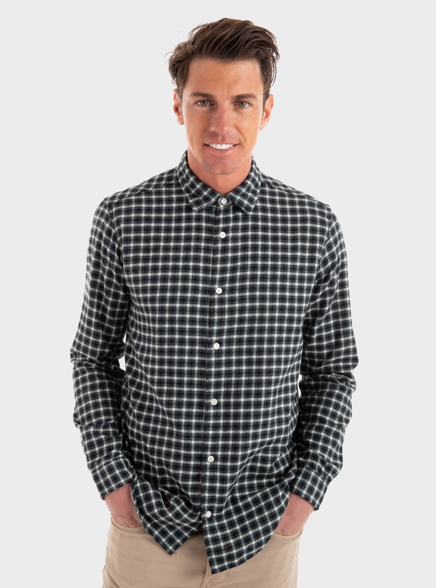 Jack & Jones Joshua Flannel Comfort Fit Shirt - Olive 