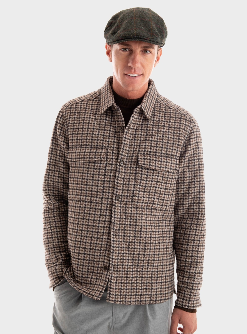 Drykorn Relaxed Fit Overshirt Gunray - Brown