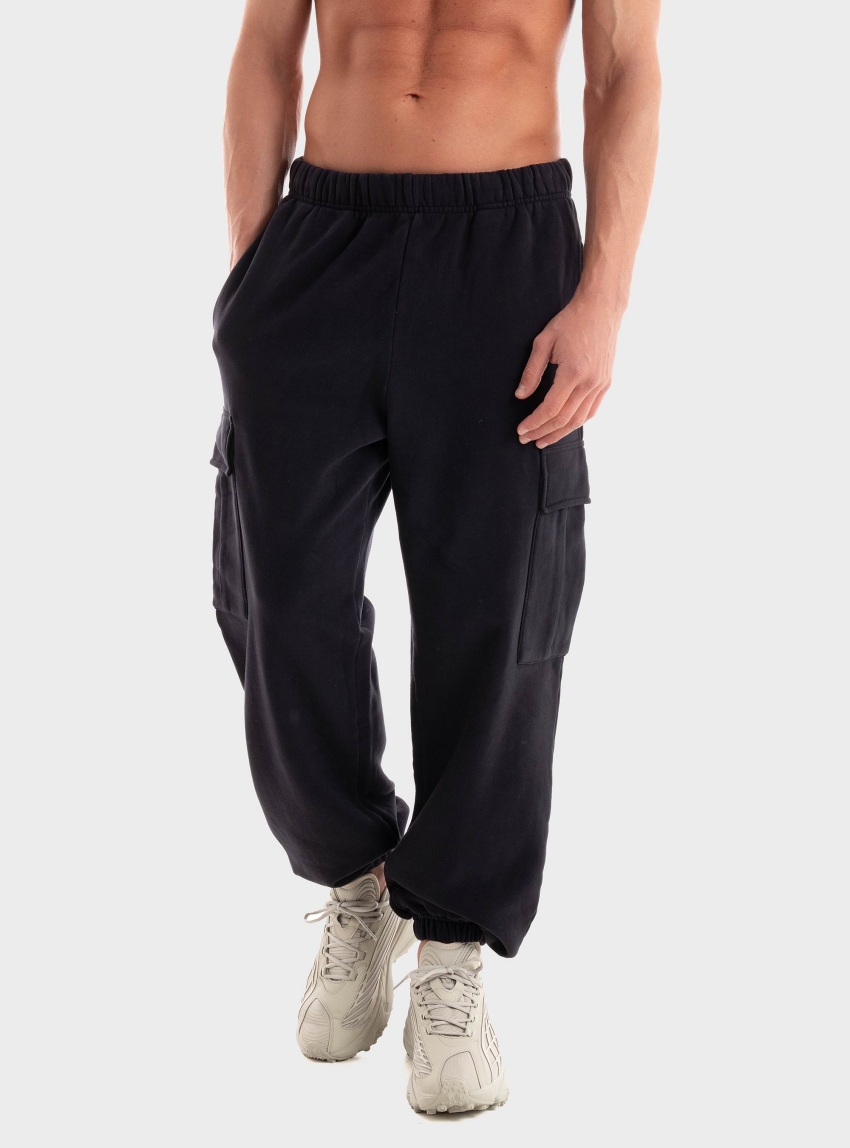 Dirty Laundry Relaxed Cargo Sweatpants - Black