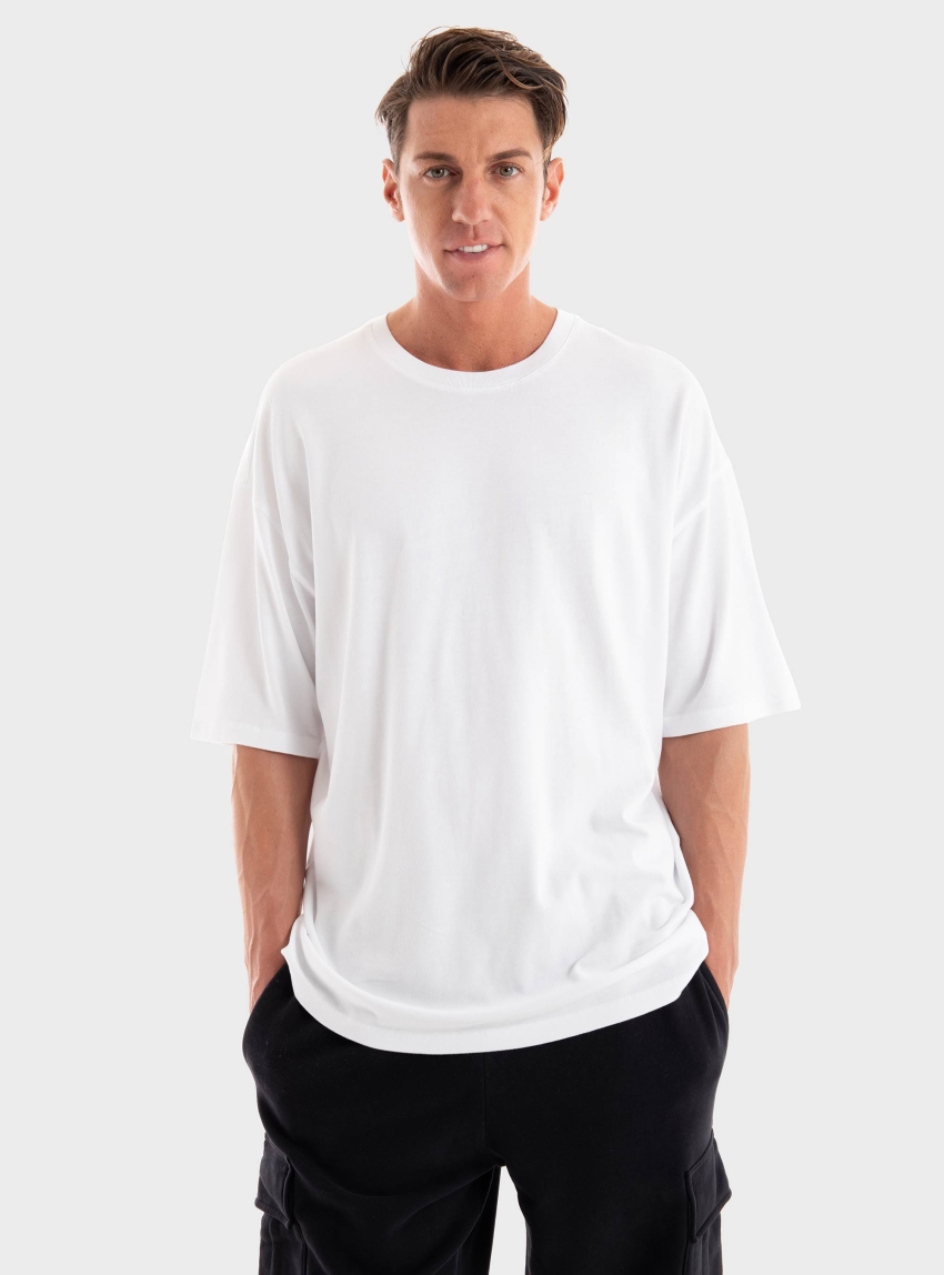 Dirty Laundry Oversized Drop Shoulder T-Shirt - White