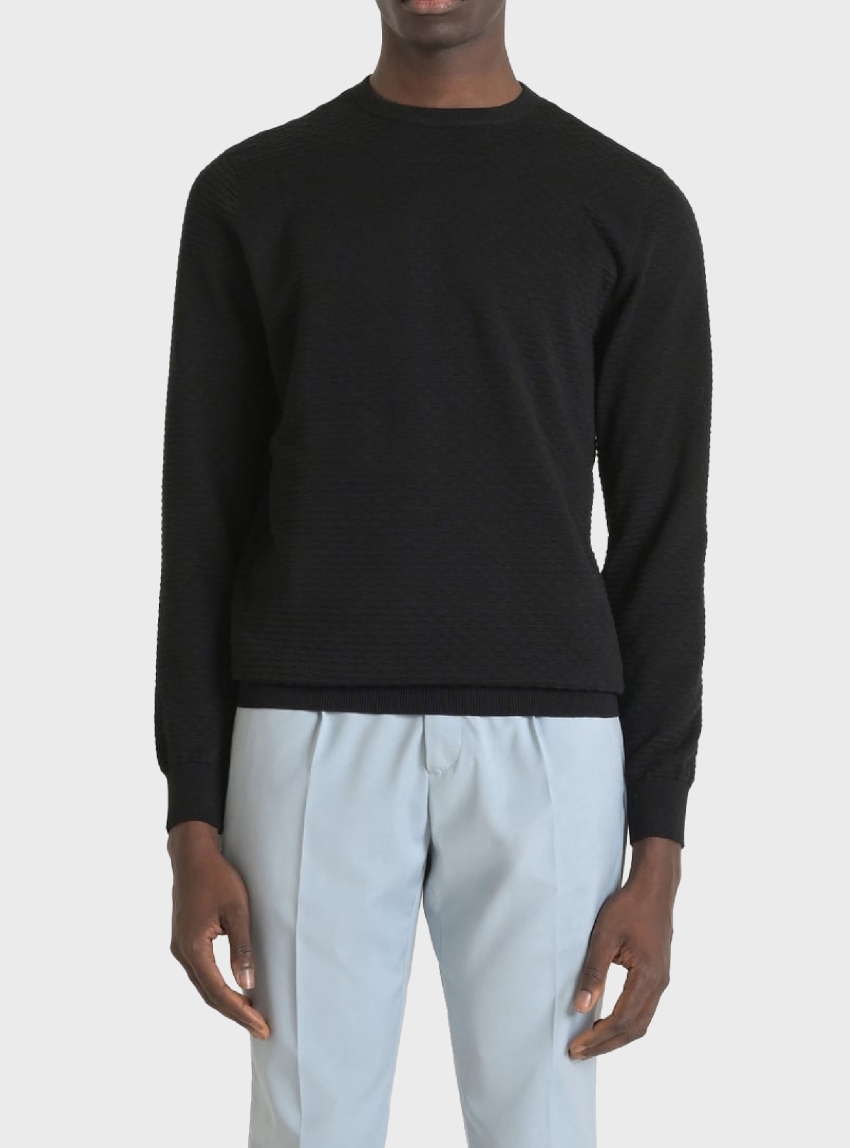 Antony Morato Regular Fit Cashmere Blend Jumper - Black