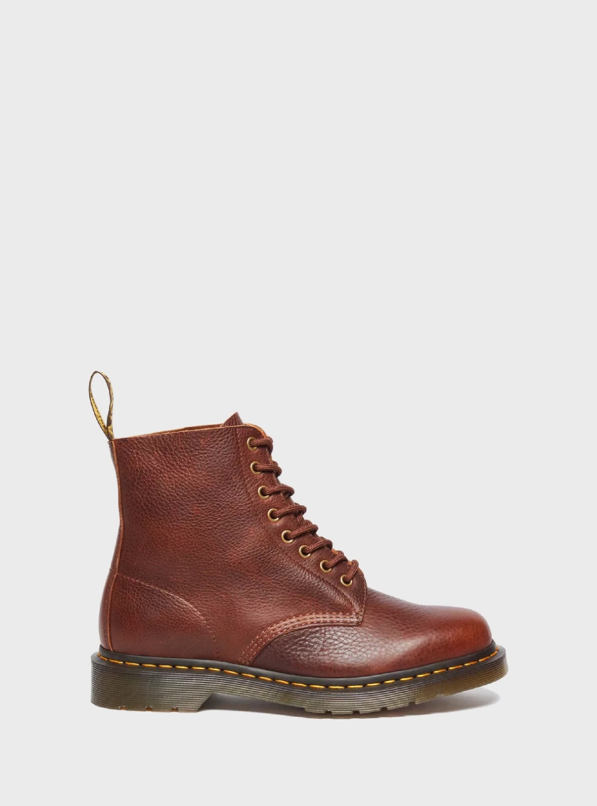 Dr Martens 1460 Ambassador Soft Leather Lace Up Boots - Cognac