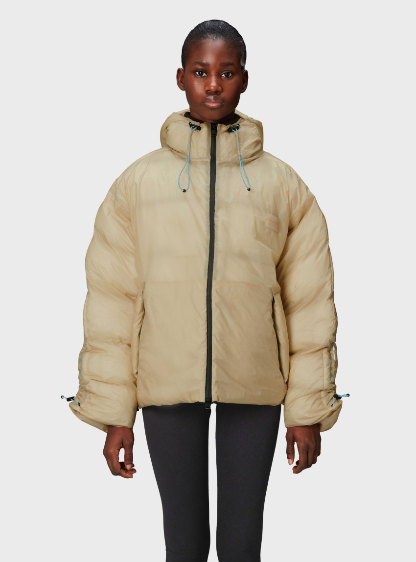 Rains Kevo Vision Puffer Jacket - Ecru