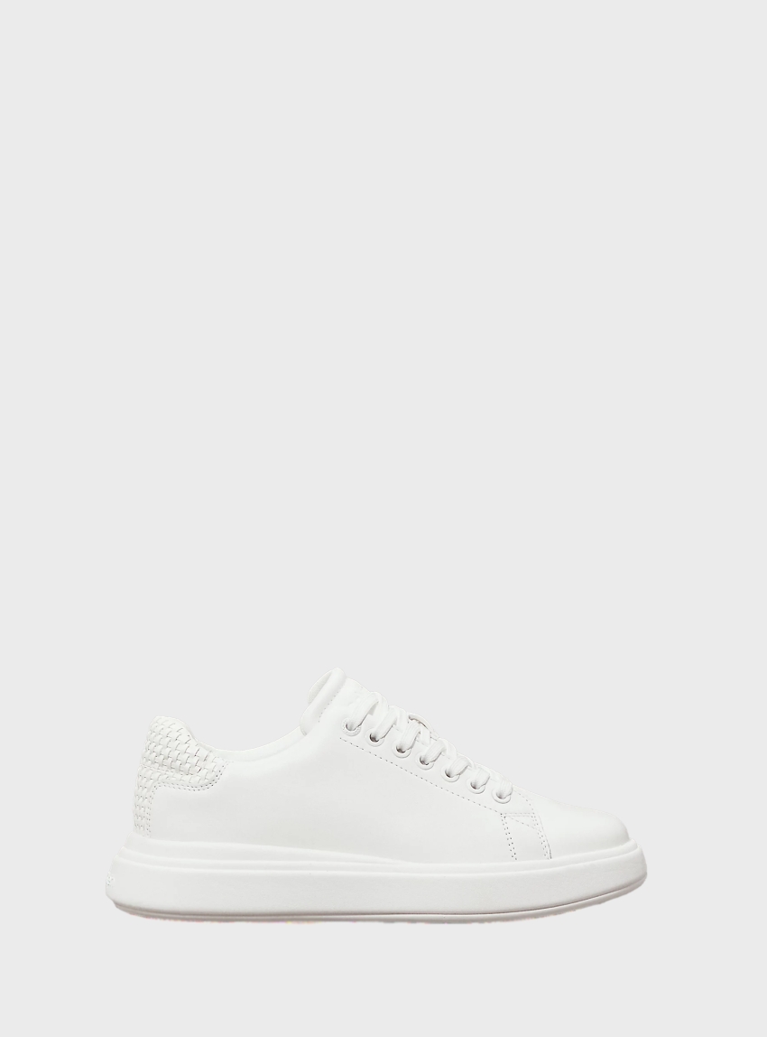 Calvin Klein Leather Trainers - White
