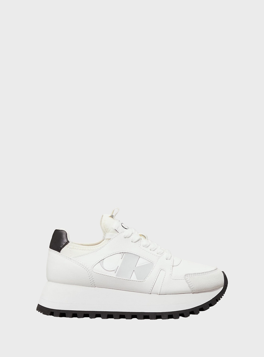 Calvin Klein Platform Trainers - White
