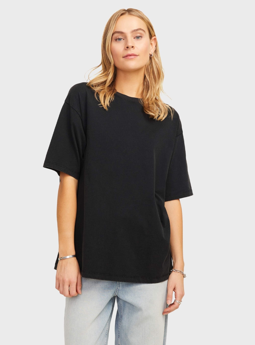 JJXX Andrea Wash Loose Tee - Black