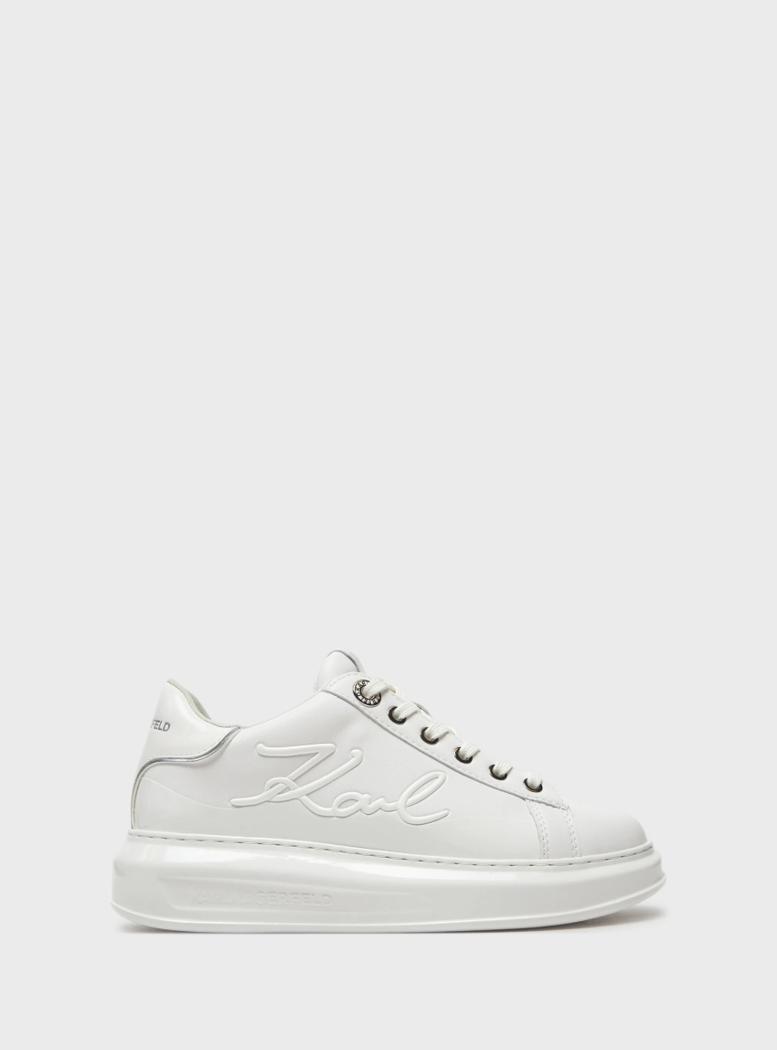 Karl Lagerfeld Kapri Karl Signia Shine Sneakers - White