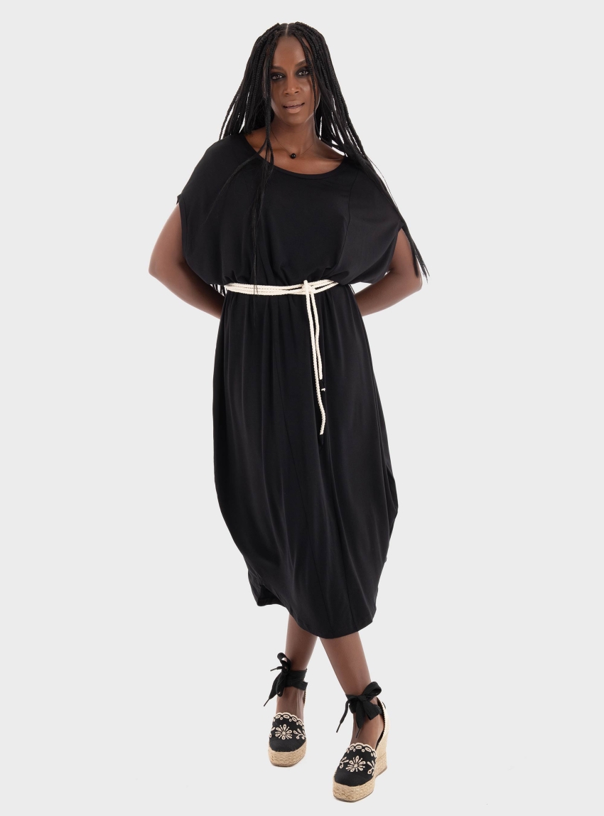 Ioanna Kourbela 'Flexible Mind' Maxi Dress - Black