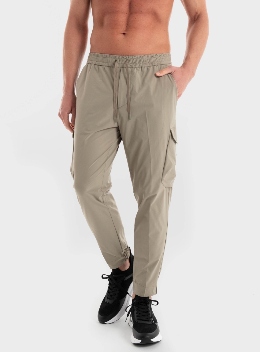 BOSS Tapered Fit Trousers T_Urbanex-CargoLight - Olive 