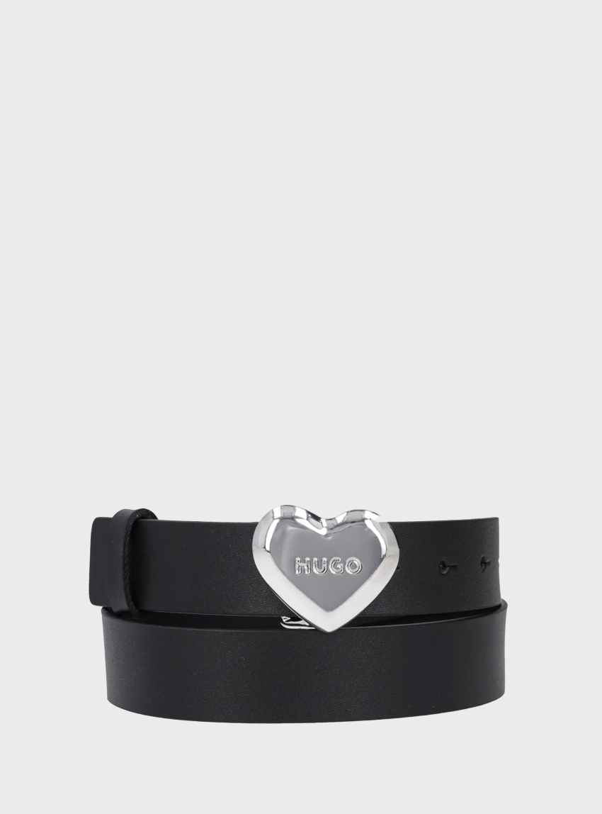 HUGO Heart Belt Serce_Sz30 - Black