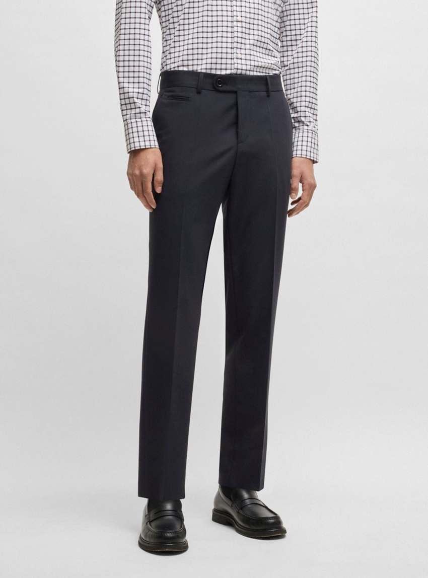 BOSS Slim Fit Trousers H-Genius-DTL-WG-251 - Dark Blue