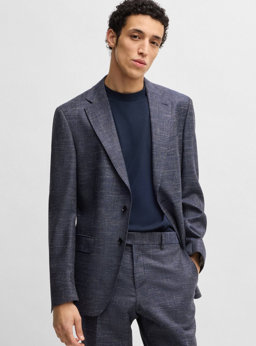 BOSS Slim Fit Blazer H-Hutson-251 - Dark Blue
