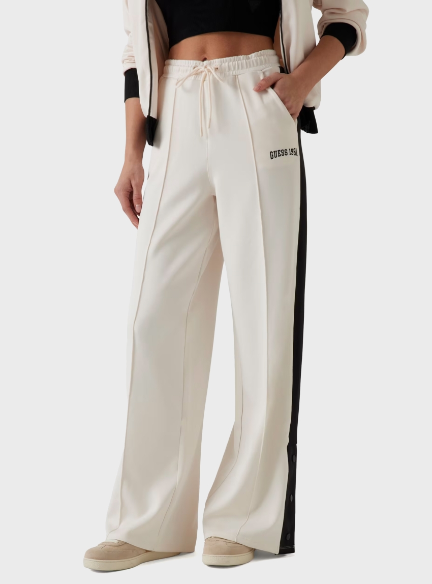 Guess Suzanne Straight Jogger Pants - Ecru