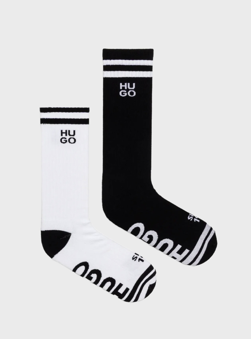 HUGO Two Pack Socks 2P SK RIB DESIGN CC - Multi Colors
