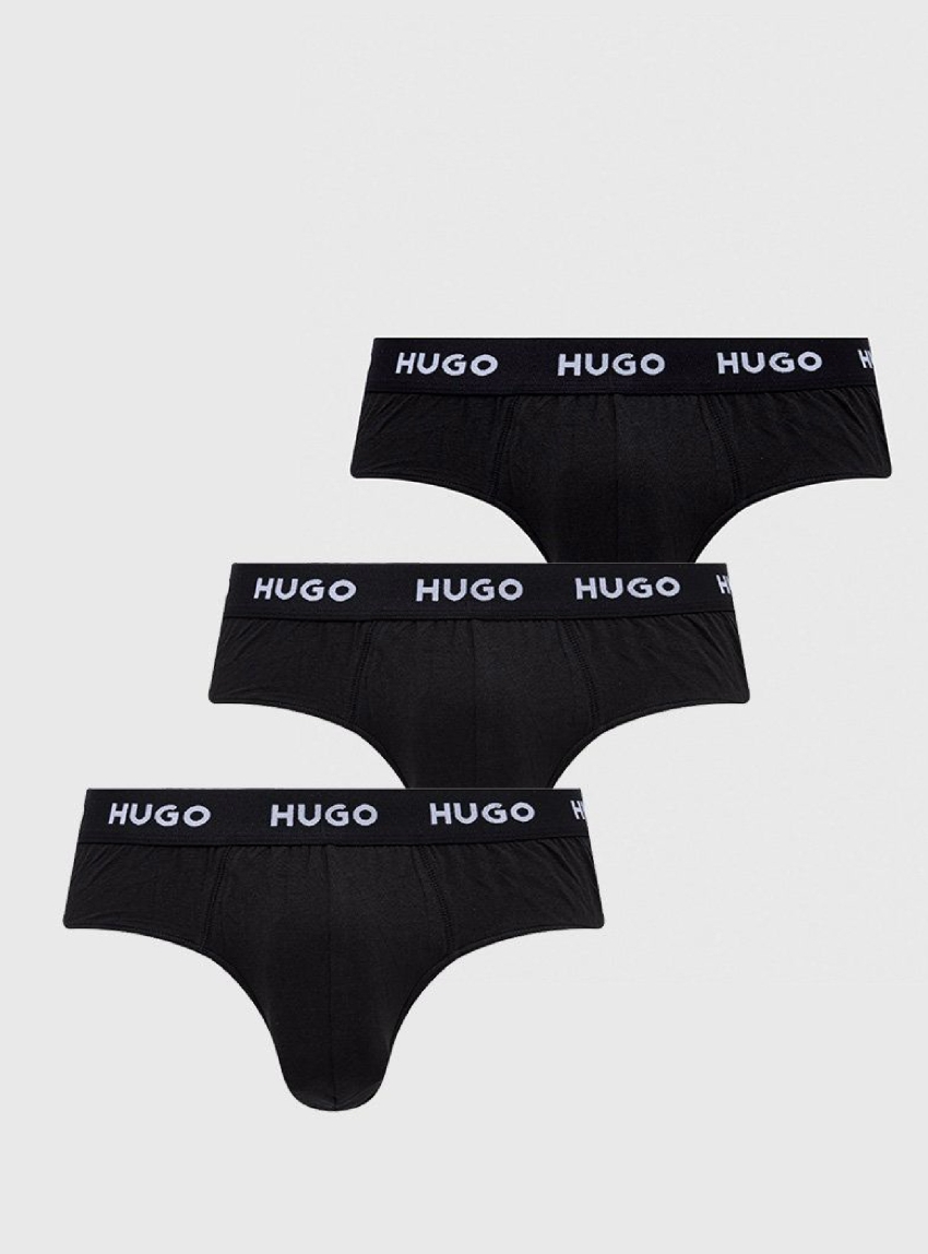HUGO Three Pack Briefs HIPBRIEF TRIPLETPACK - Black