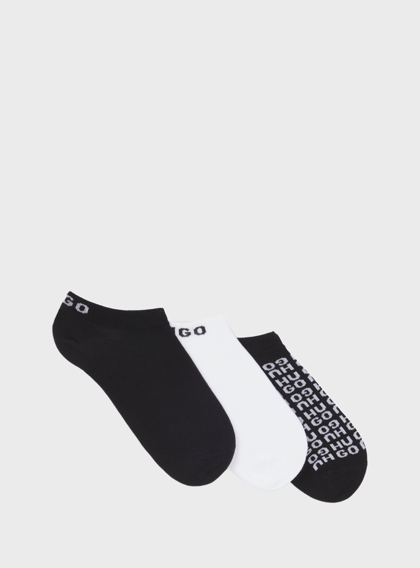 HUGO Three Pack Socks 3P AS AO LOGO CC W - Black