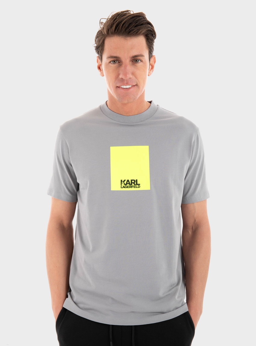 Karl Lagerfeld Regular Fit T-Shirt Crewneck - Dark Grey