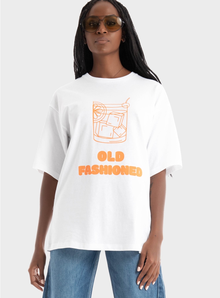 JJXX Ebba Loose Fit Tee - Orange