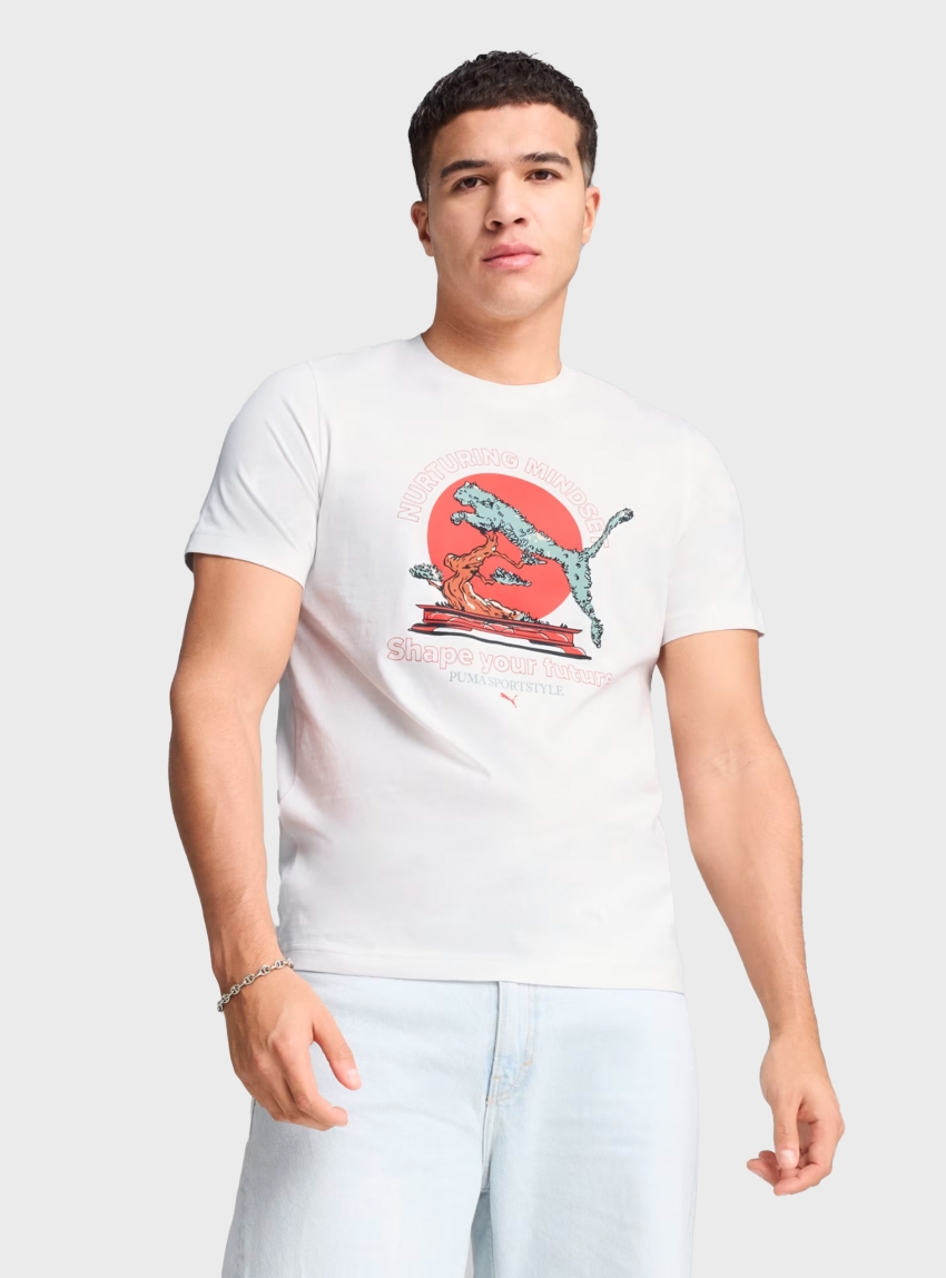 PUMA GRAPHICS PUMA Bonsai Tee - White